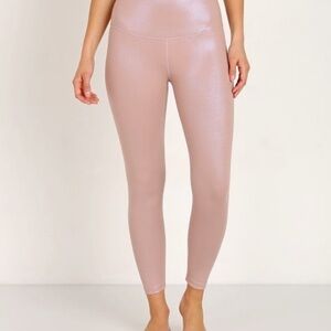Beyond Yoga Metallic Blush Leggings